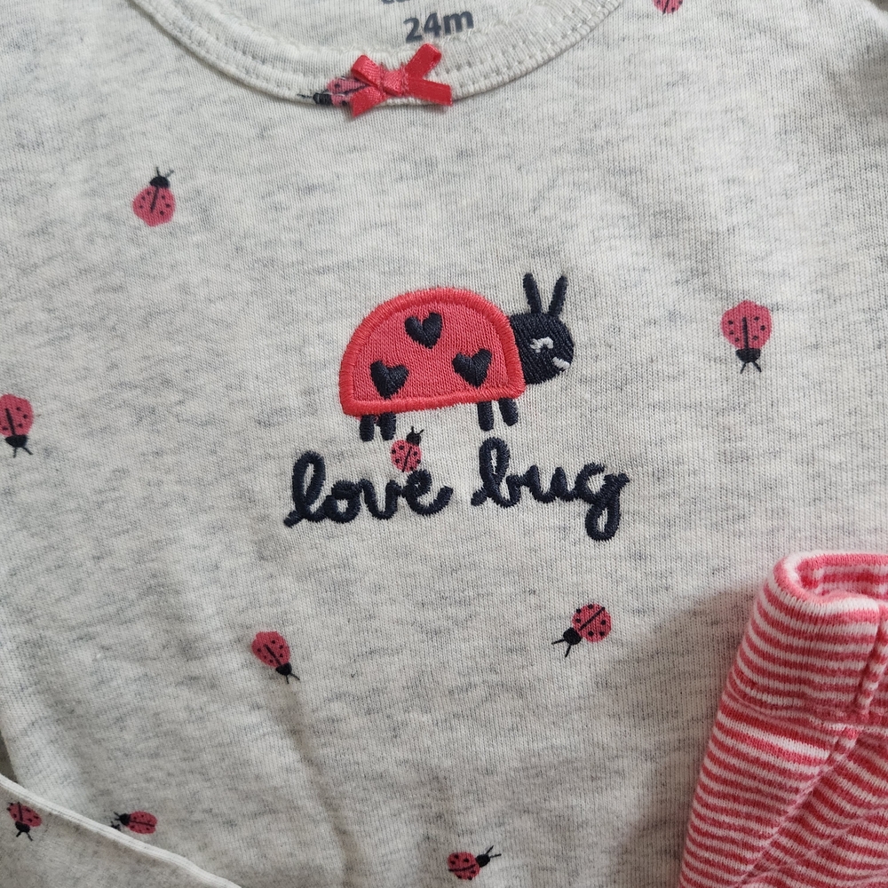 Baby Girl 3-Piece Ladybug Bodysuit & Legging Set - Picture 3 of 6